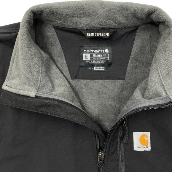 Carhartt Crowley Soft Shell Fleece Lined Rain Defender Jacket Men's XLT XL Tall - Picture 5 of 12